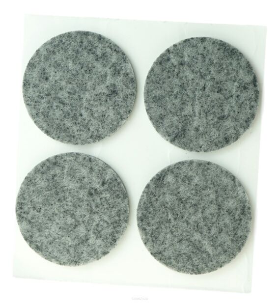 Grey adhesive felt under furniture, felt pads fi 40 (4 pcs.)