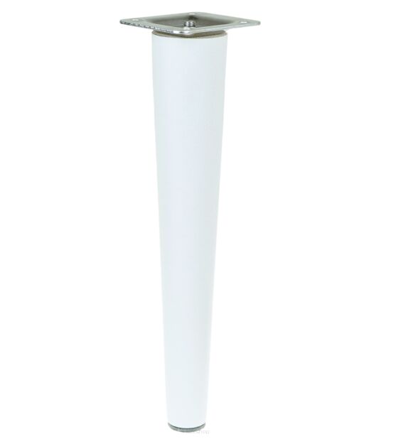 10 inch, White tapered wooden furniture leg