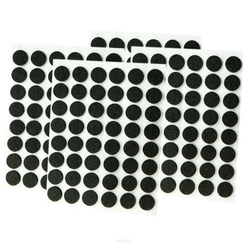 Black adhesive felt under furniture, felt pads fi 12 mm (10.080 pcs.)