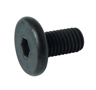 Metric screw with a cylindrical head M8 x 15 mm, black zinc plated