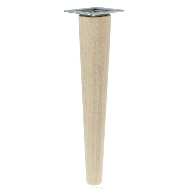 12 Inch tapered wooden unfinished furniture leg