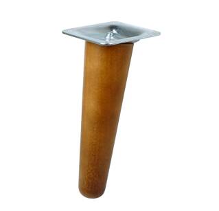 UNIQ 4 Inch, Tapered wooden inclined  furniture walnut leg