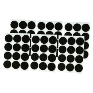 Black adhesive felt under furniture, felt pads Ø 28 mm (1008 pcs.)