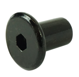 M8 x 16 MM, Ericsson nut, black zinc-plated