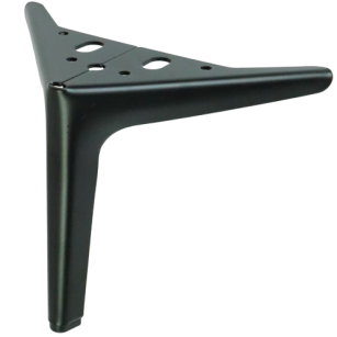 Metal furniture leg spike type V 15 CM black matt