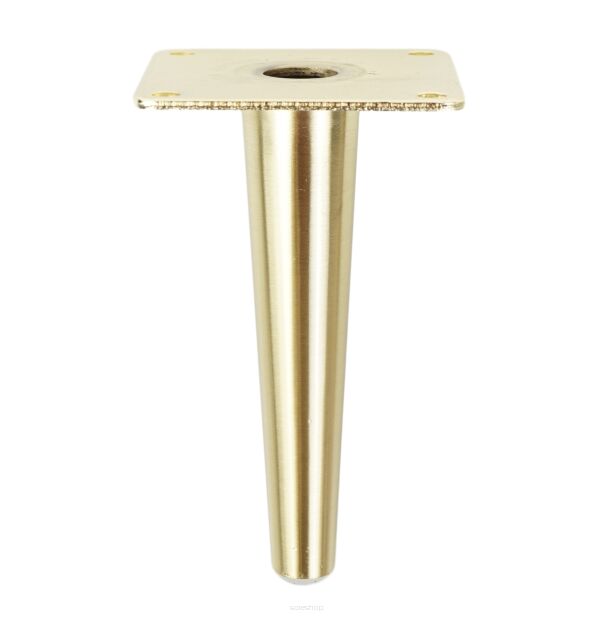 Metal cone design furniture leg with mounting plate