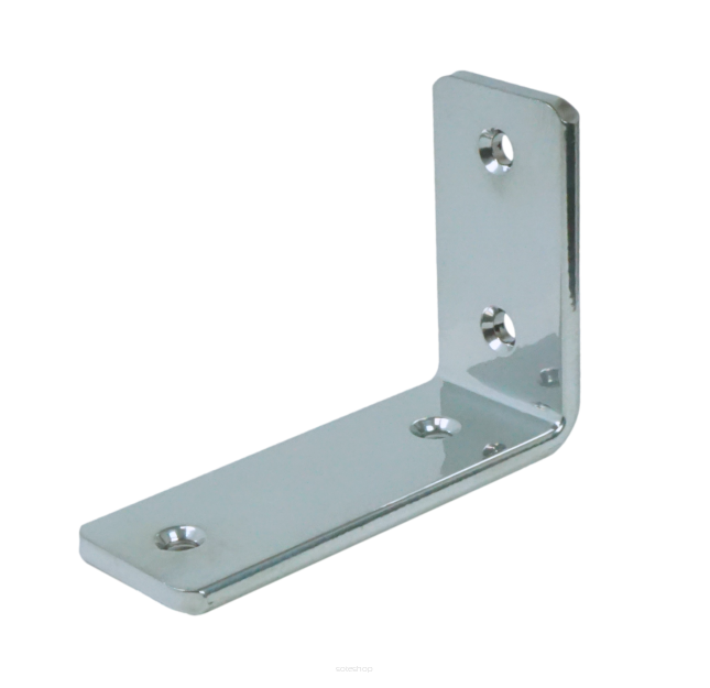 Modern silver LOFT bracket for wall shelf L 100 x 70 x 38 mm