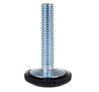 Adjustable foot M8 x 46 mm with round base