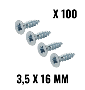 3,5 X 16 mm chipboard screws, zinc plated