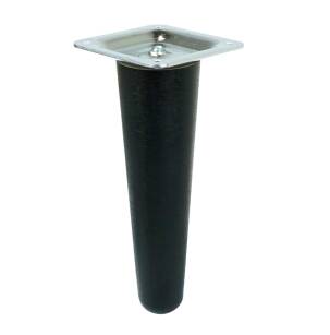 UNIQ 4 Inch, Tapered wooden  furniture black leg