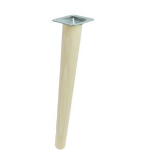 UNIQ 14 Inch, Tapered wooden inclined unfinished furniture leg