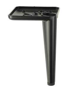Metal Heel design  furniture leg with mounting plate