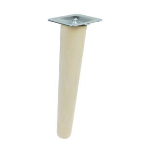 UNIQ 5 Inch, Tapered wooden inclined unfinished furniture leg