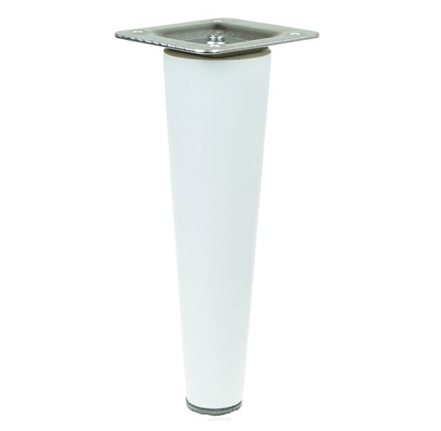 8 inch, White tapered wooden furniture leg
