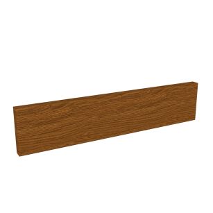 Wall strip for hooks or hangers, 375 x 80 x 18 mm, walnut lacquer