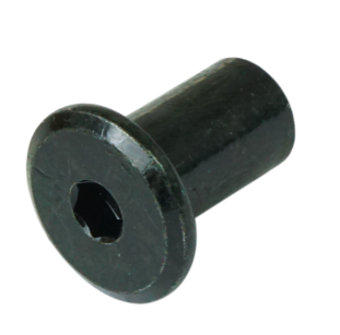  M6 x 15 mm, Ericson nut, black zinc plating