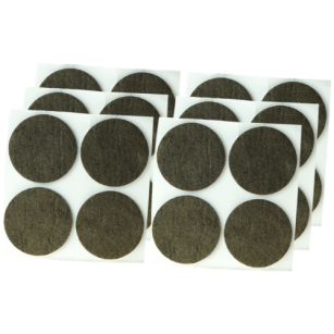 Brown adhesive felt under furniture, felt pads fi 45 (500 pcs.)