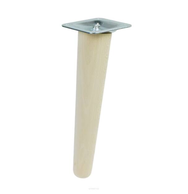 UNIQ 6 Inch, Tapered wooden inclined unfinished furniture leg