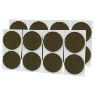 Brown adhesive felt under furniture, felt pads fi 50 (16 pcs.)