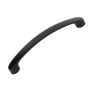 Black furniture handle, CLA, 128 mm