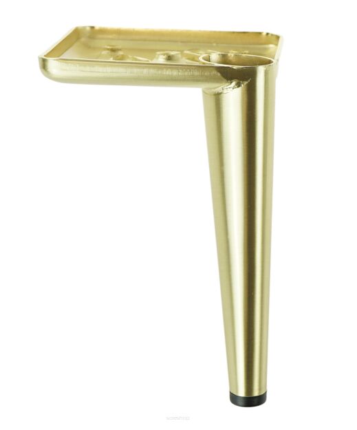 Metal Heel design  furniture leg with mounting plate