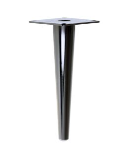 Metal cone design furniture leg with mounting plate