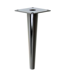 Metal cone design furniture leg with mounting plate