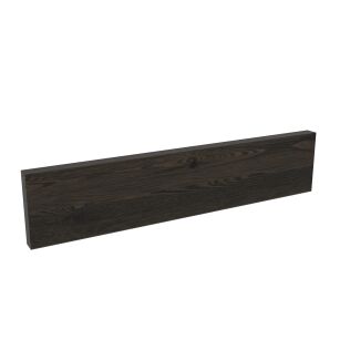 Wall strip for hooks or hangers, 375 x 80 x 18 mm, black lacquer