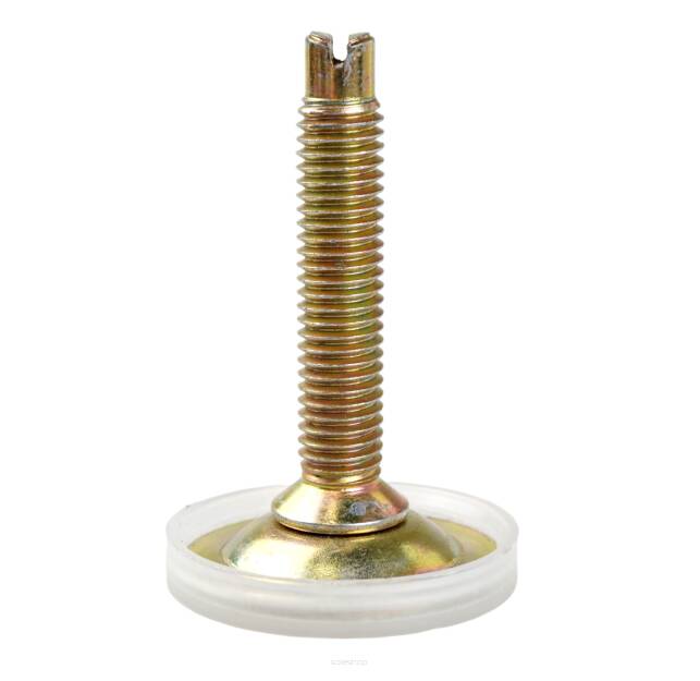 Adjustable foot M8 x 50 mm, round base