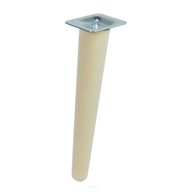 UNIQ 8 Inch, Tapered wooden inclined unfinished furniture leg