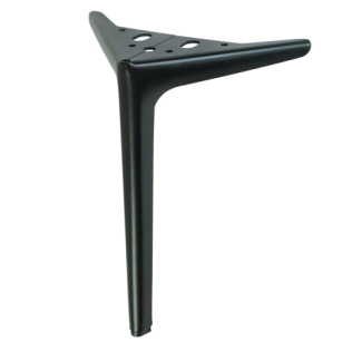 Metal furniture leg spike type V 25 CM black matt