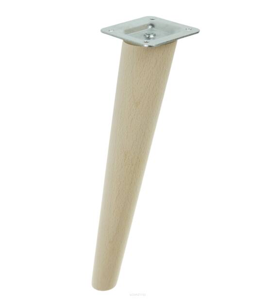 14 Inch tapered wooden inclined unfinished furniture leg