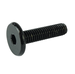 M6 X 25 mm connector bolt, black