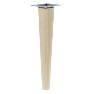 18 Inch tapered wooden unfinished furniture leg