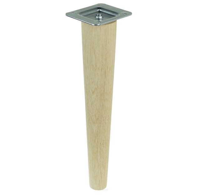 14 inch, Oak tapered wooden unfinished furniture leg