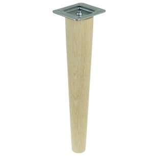 14 inch, Oak tapered wooden unfinished furniture leg