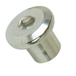 M6 x 8 mm, stainless steel sleeve nuts with flat head