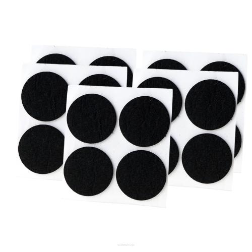 Black adhesive felt under furniture, felt pads fi 40 (100 pcs.)