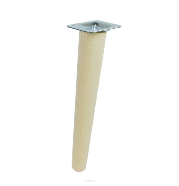 UNIQ 10 Inch, Tapered wooden inclined unfinished furniture leg