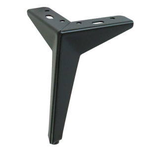 Metal furniture leg STAR 17 cm, matte black